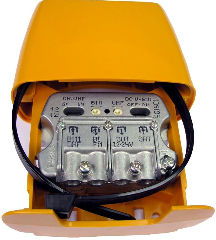 Amplificador Mastil 29dB 3e FM-UHF-FI