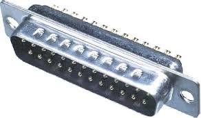 Conector Sub-D 25pin Macho para Soldar Recto