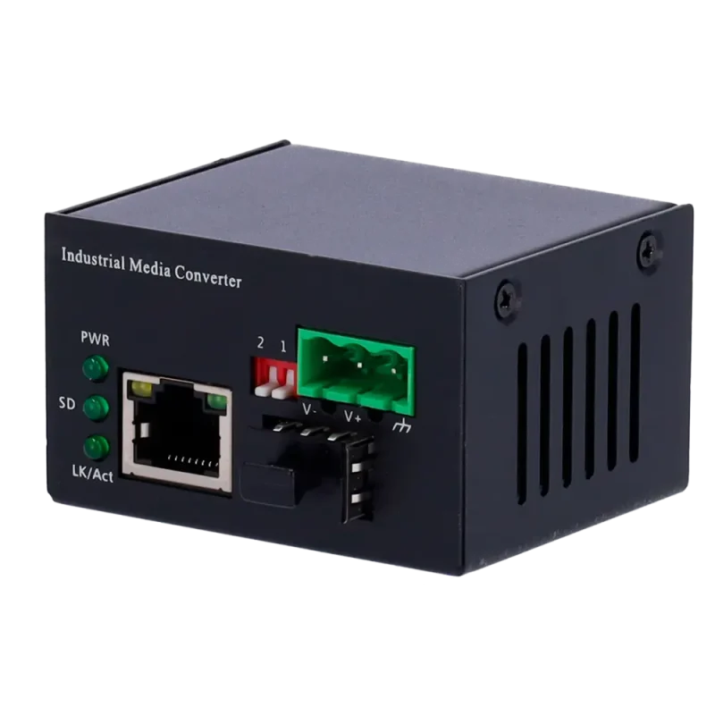 Conversor de Medios SFP Gigabit Industrial DIN CCTV