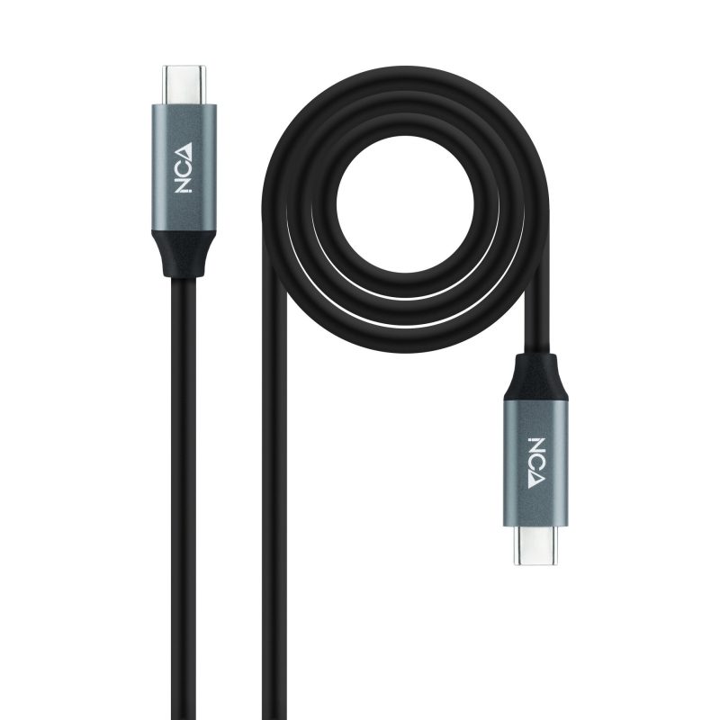 Cable USB 3.2 GEN2x2 USB-C a USB-C 2m NEGRO NANOCABLE