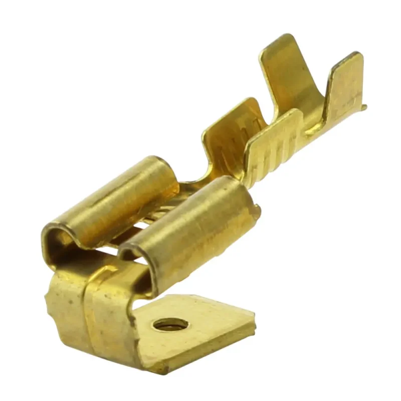 Terminal Faston Macho-Hembra 6,3mm sin Aislar Dorado (100 Uds)