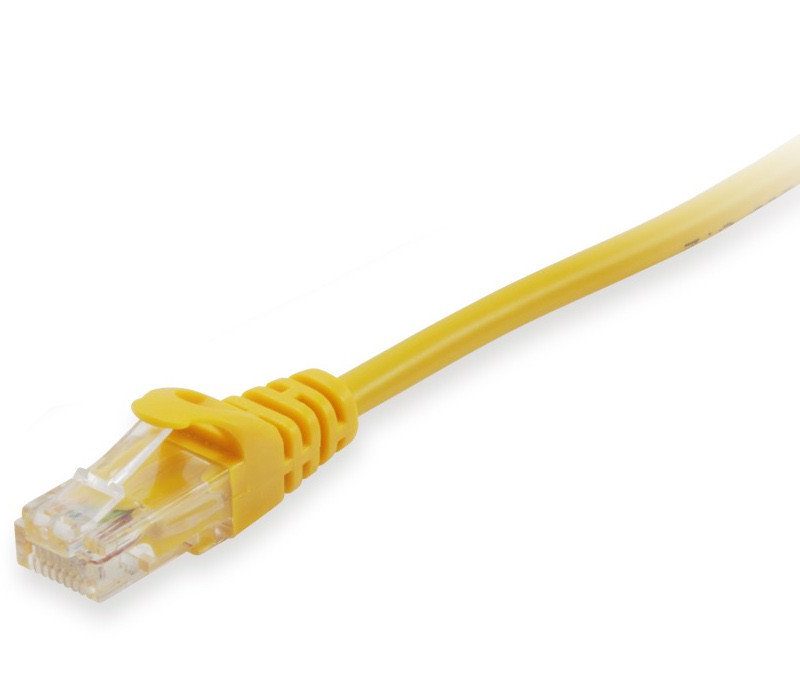 Latiguillo RJ45 Cat6 UTP CCA 2m AMARILLO EQUIP