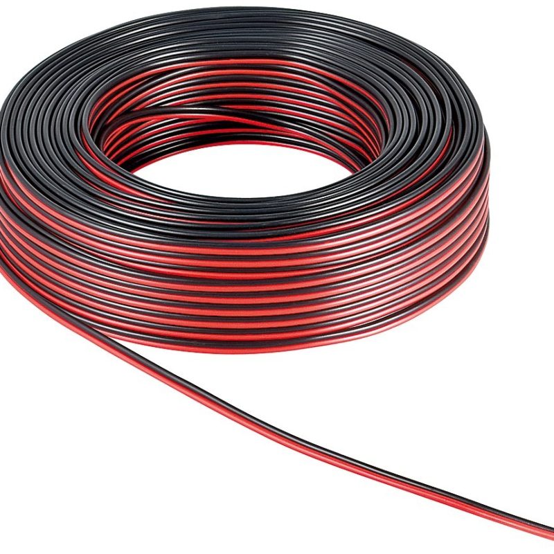 Cable Paralelo 2×0,75mm ROJO/NEGRO CCA (25m)
