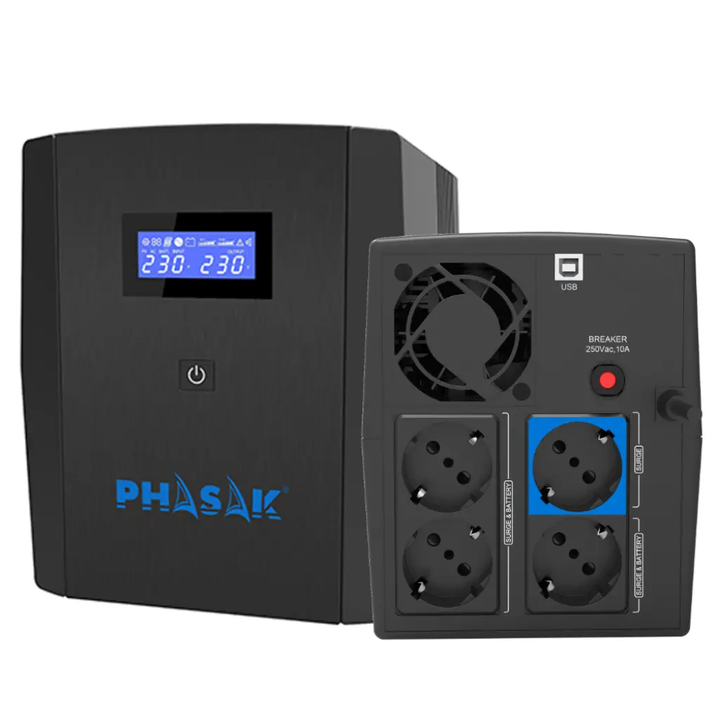 SAI Interactivo 1500VA/900W SIRIUS PHASAK PH7315