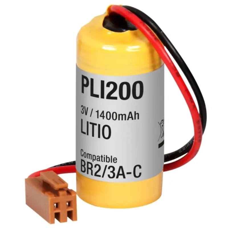 Bateria Litio 3Vdc 1400mAh con cables BR2/3A CR 17335