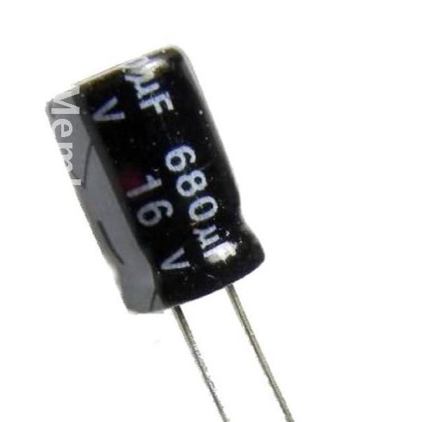 680uF 16Vdc 105ÂºC Condensador Electrolitico 10x17mm Radial