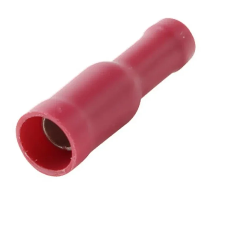 Terminal Cilindrico Hembra Aislado 4mm ROJO PVCC-15039 (100 uds.)