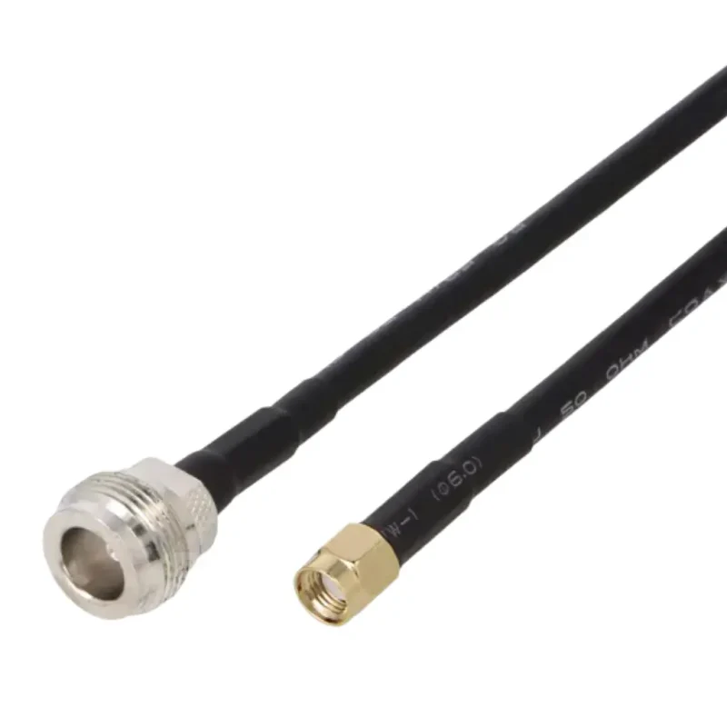 Cable Conexion N Hembra a SMA-RP Macho 50Î© Negro
