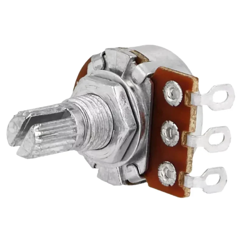 Potenciometro 50K DOBLE LINEAL Eje metal corto