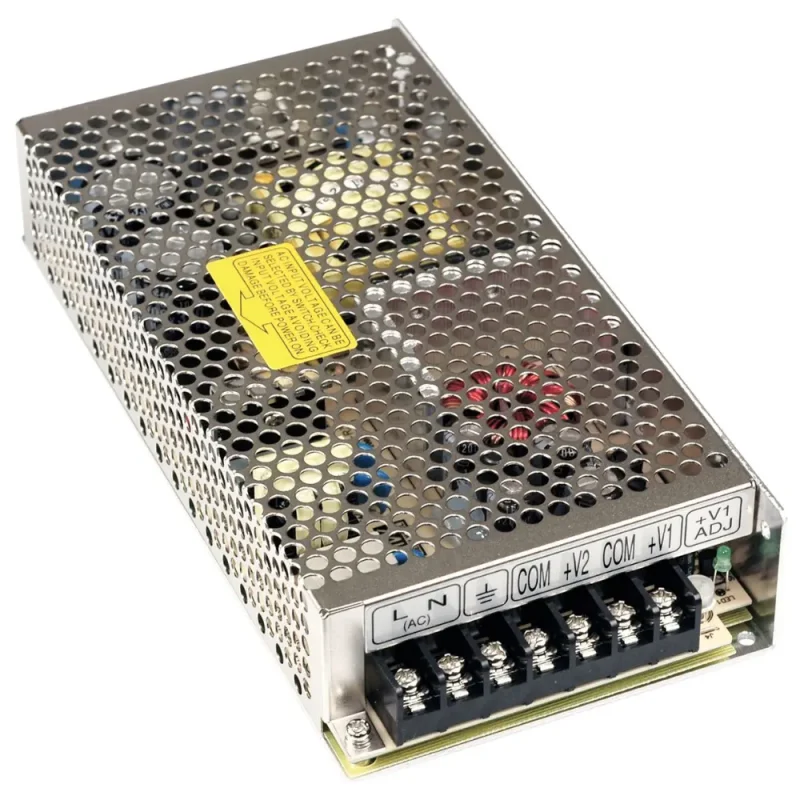 Fuente Alimentacion 2 salidas +24Vdc y +12Vdc 133W Rejilla MW RD-125-2412