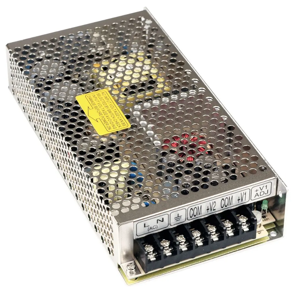 Fuente Alimentacion 2 salidas +24Vdc y +12Vdc 133W Rejilla MW RD-125-2412