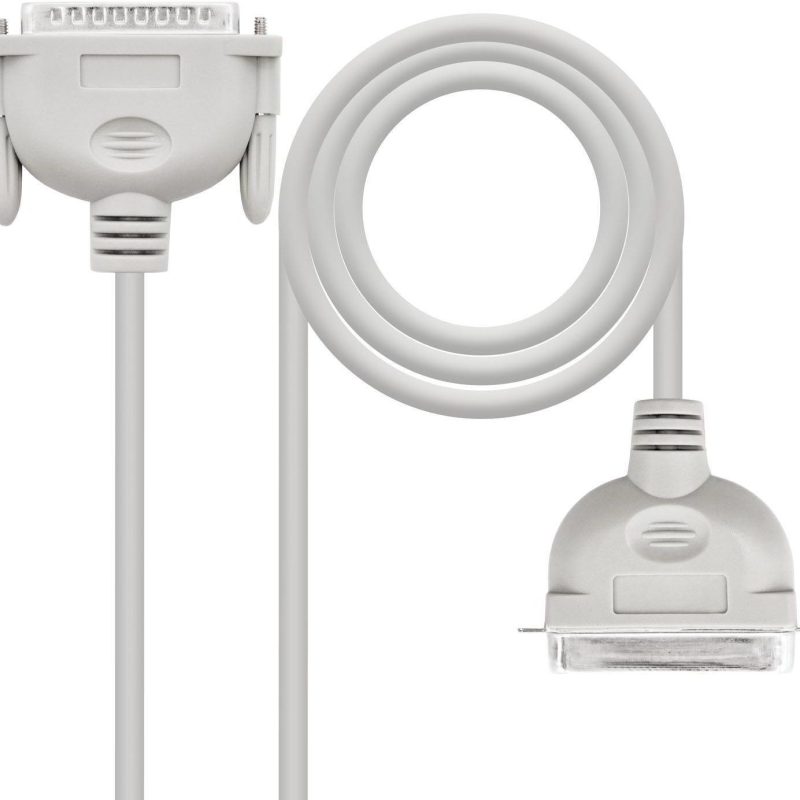 Cable Impresora CN36M a D-Sub25 Macho  1,8m  CENTRONIC
