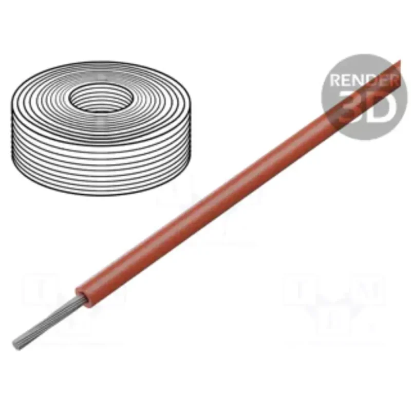 Cable silicona 1,5mm 500V color ROJO