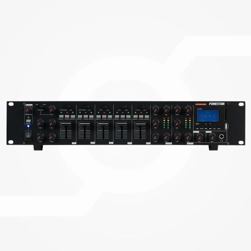 Mezclador 8IN USB/SD/MP3 2Zonas RACK FONESTAR