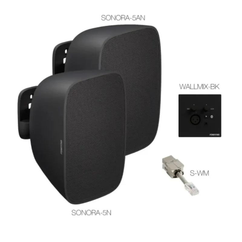 Kit Sonido Pareja Cajas Activas con Mezclador NEGRO FONESTAR SONORA