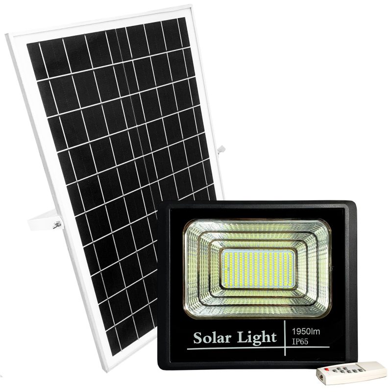 Foco LED Exterior con Panel Solar 60 IP65