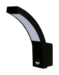 Aplique LED Pared 15W 4000K con Sensor NEGRO