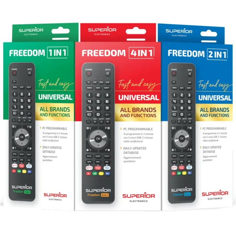 Mando Universal Programable PC-Cable USB 4in1 Negro FREEDOM