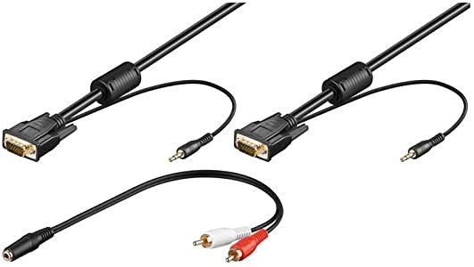 Cable VGA con Audio Jack Stereo 3,5mm 3m