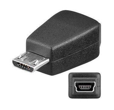 Adaptador MiniUSB a MicroUSB