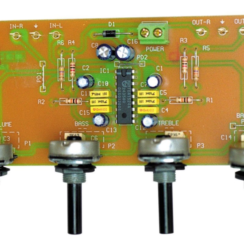 Control tonos agudos,graves,balance  P-1 Cebek