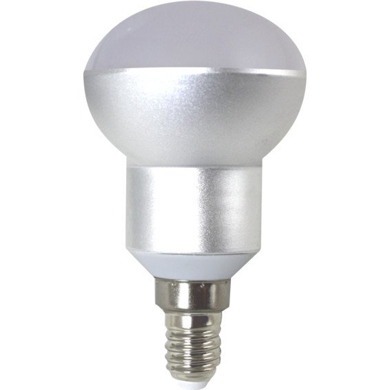 Bombilla LED REFLECTORA R50 E14 6W 5000K High Quality SILVER