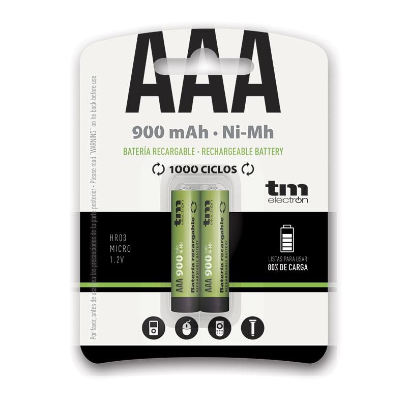 Bateria Ni-MH R03 AAA 900mAh 1,2V ( Blister 2uds. )