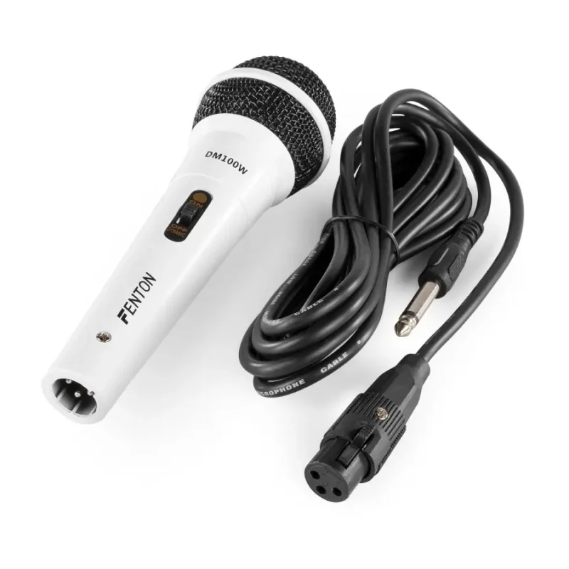 Microfono Mano Dinamico BLANCO FENTON DM100W