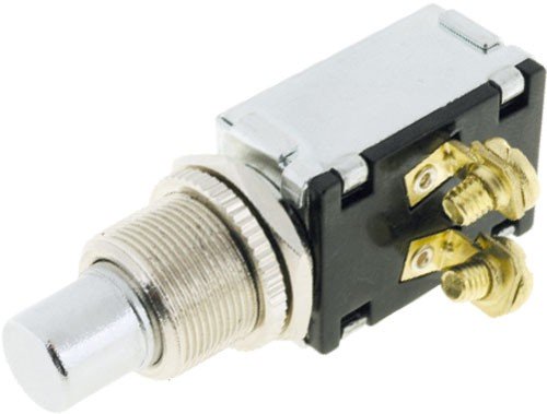 Pulsador Unipolar Cerrado Reposo 15A/12Vdc ON-(OFF)
