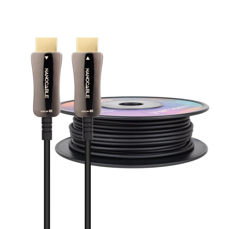 Cable HDMI V2.1 8K@60HZ AOC Fibra 80m NANOCABLE