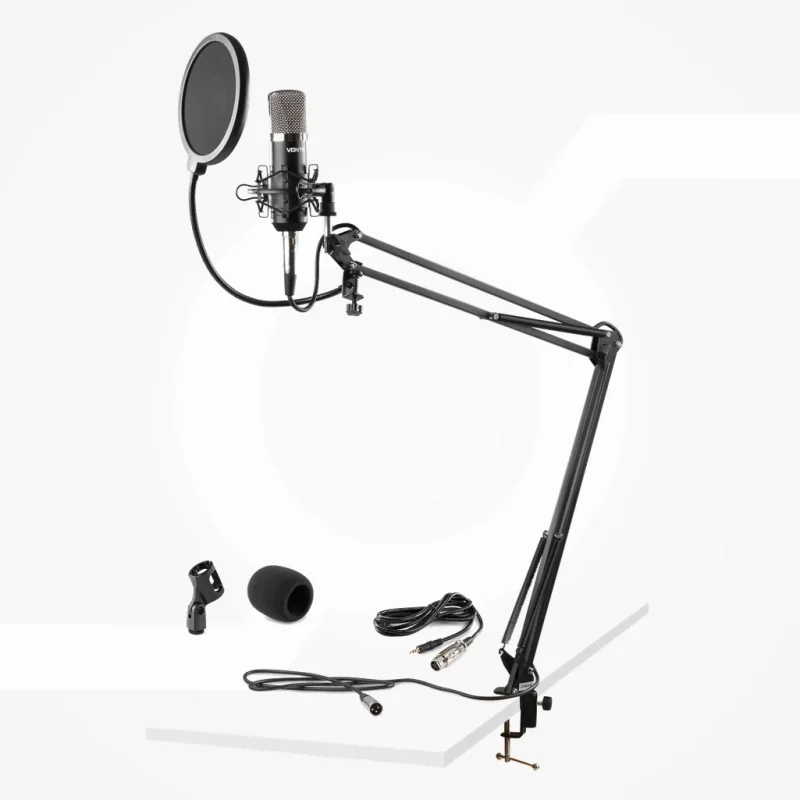 Microfono Estudio con Soporte AntiPop VONYX CMS400