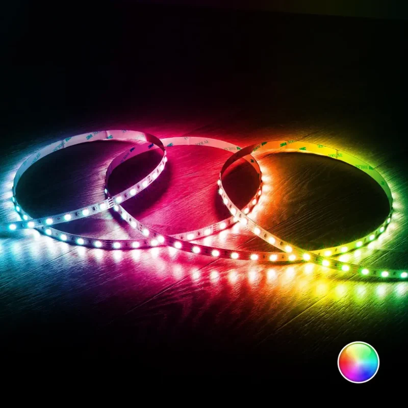 Tira LED RGB 24V 12W/m 60LED/m IP65 5m ECO