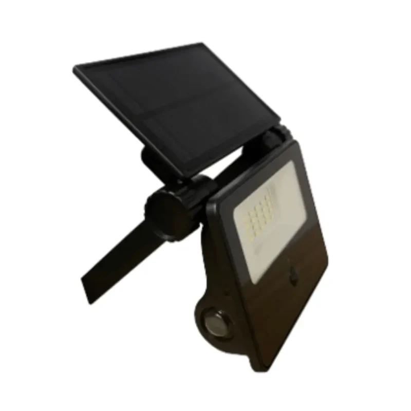 Foco LED con Panel Solar 10W 6500K Blanco DÃ­a IP54 Sensor 3 modos