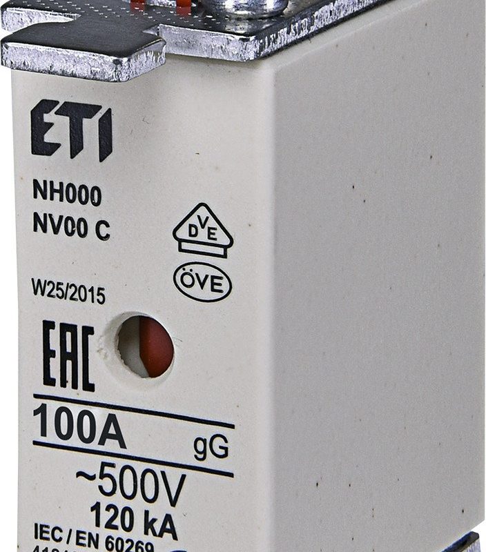 FUSIBLE gG 100A/500Vac NH1C Ceramica Industrial