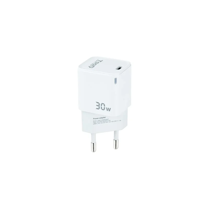 Cargador Red GAN USB-C PD 30W BLANCO TOOQ