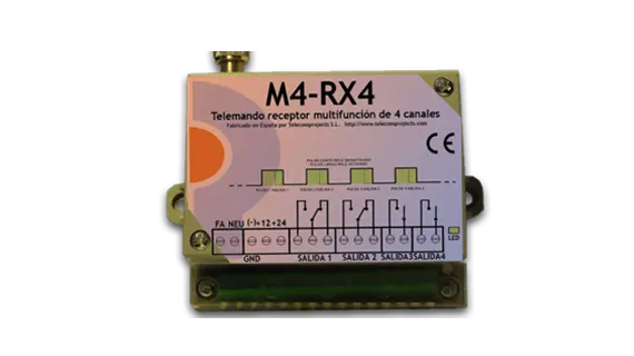 Receptor 433Mhz 4Canales Multifuncion M4-RX4