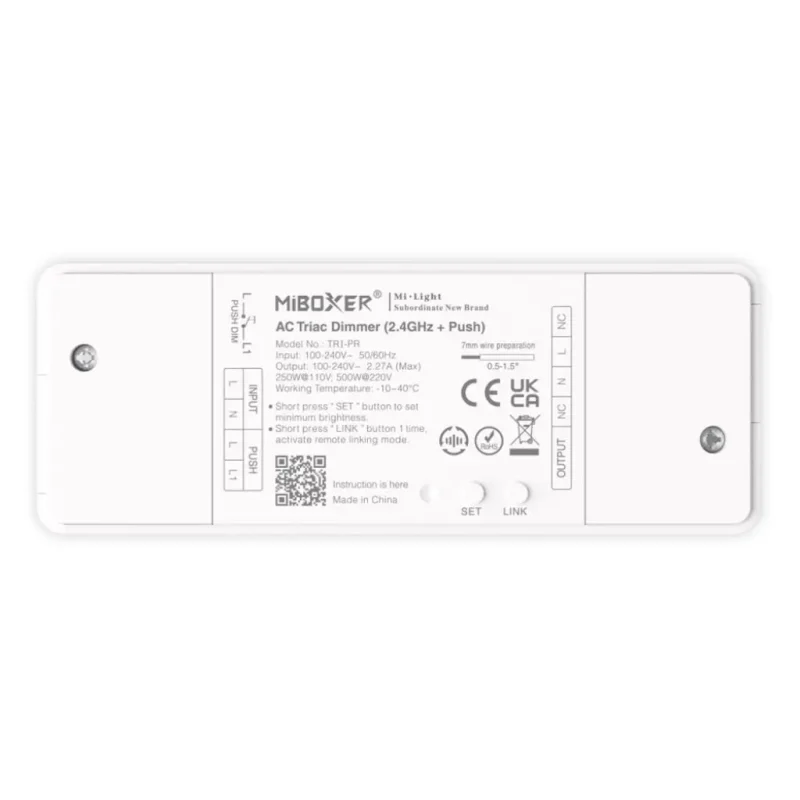 Regulador LED Triac 230V 500W MI-BOXER TRI-PR