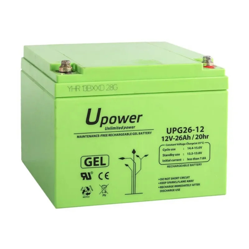Bateria Plomo GEL 12V/26Ah Energia SOLAR UPG26-12