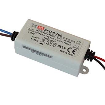 Driver LEDs 6-11Vdc 7,7W 700mA IP42 MW