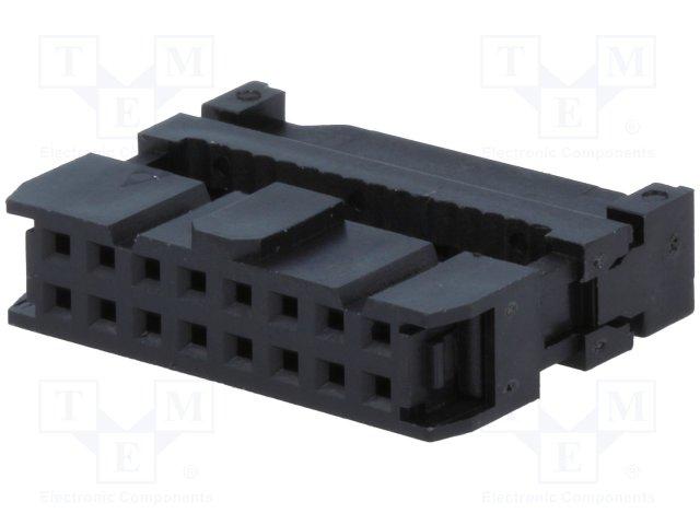 Conector Cable Plano Hembra 16Pin paso 1,27mm