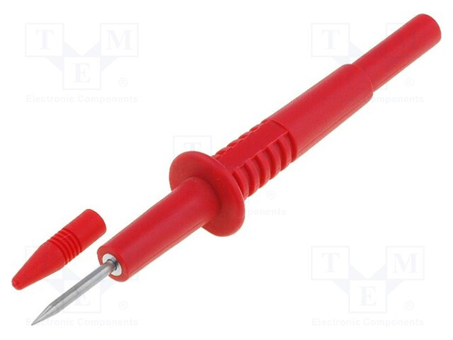 Punta Prueba 2mm 10Amp ROJO longitud 103mm