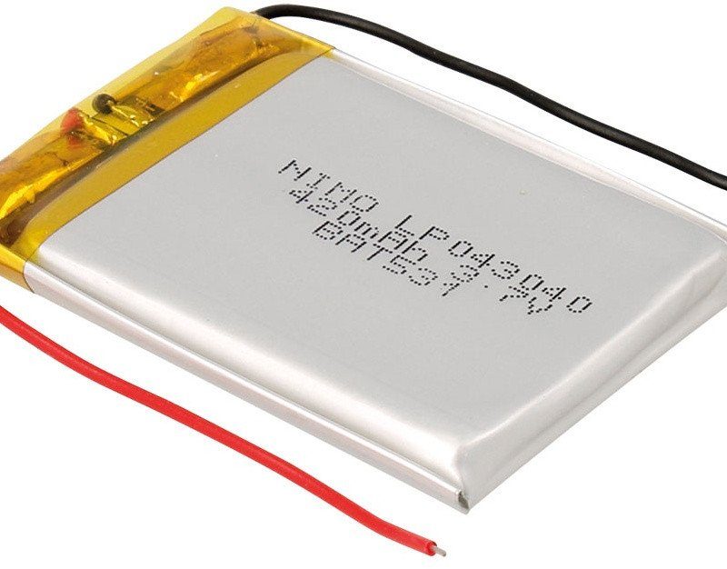 Bateria  3,7V  420mA Polimero Litio con Cto.de Control