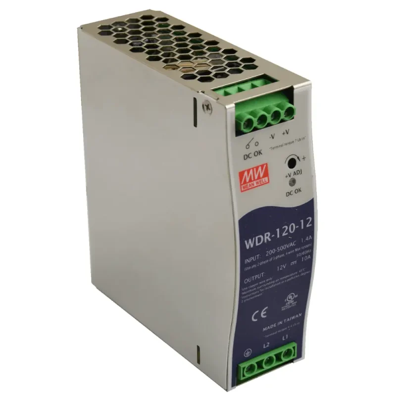 Fuente Alimentacion Carril DIN 12Vdc 120W 10A 180-550VAC MW
