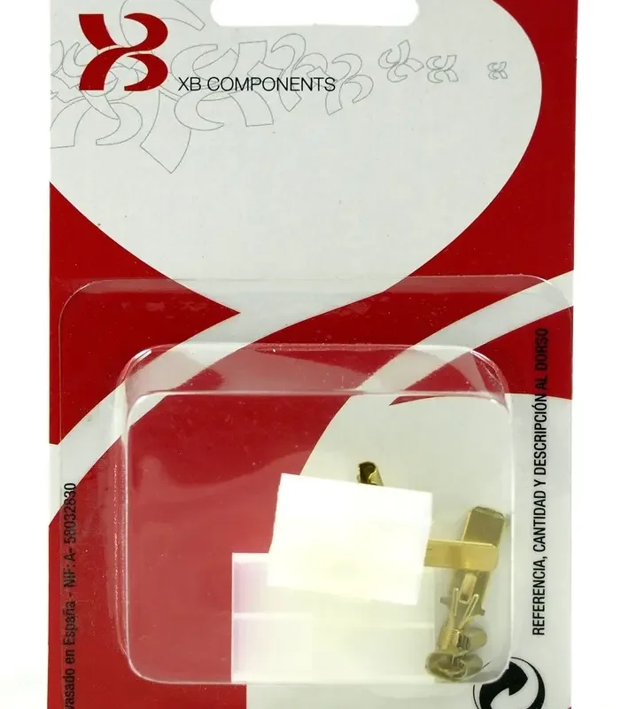 Caja Canectora 2 Vias terminales Faston 6,3mm (Blister)