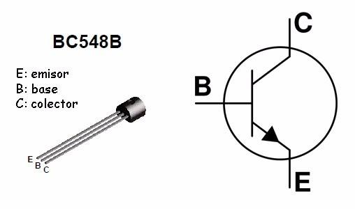 Transistor NPN 30V 0,1A 500mW TO92 BC548B