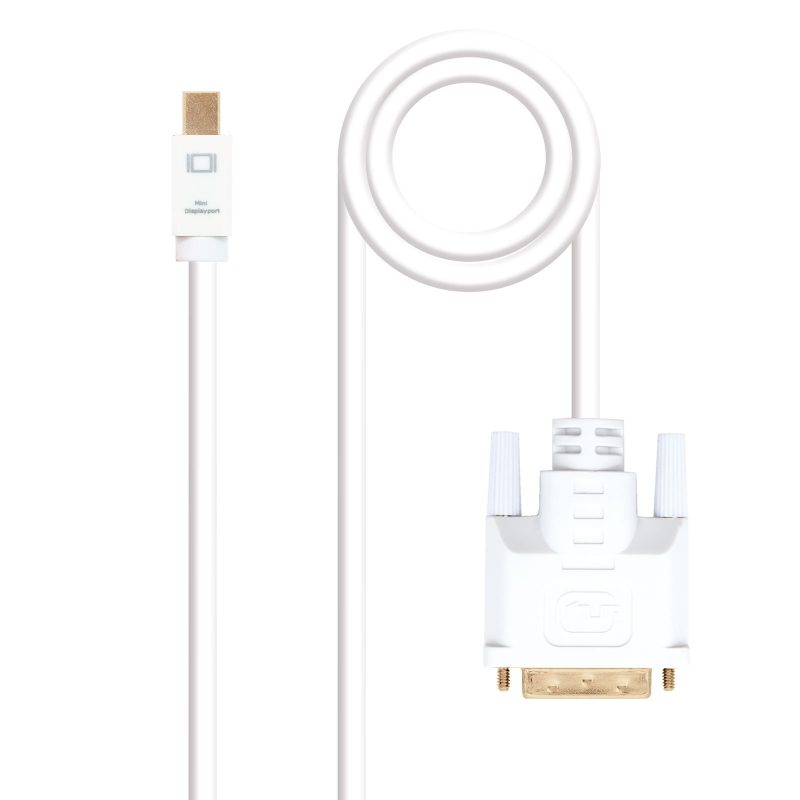 Cable MiniDisplayPort a DVI BLANCO 5m