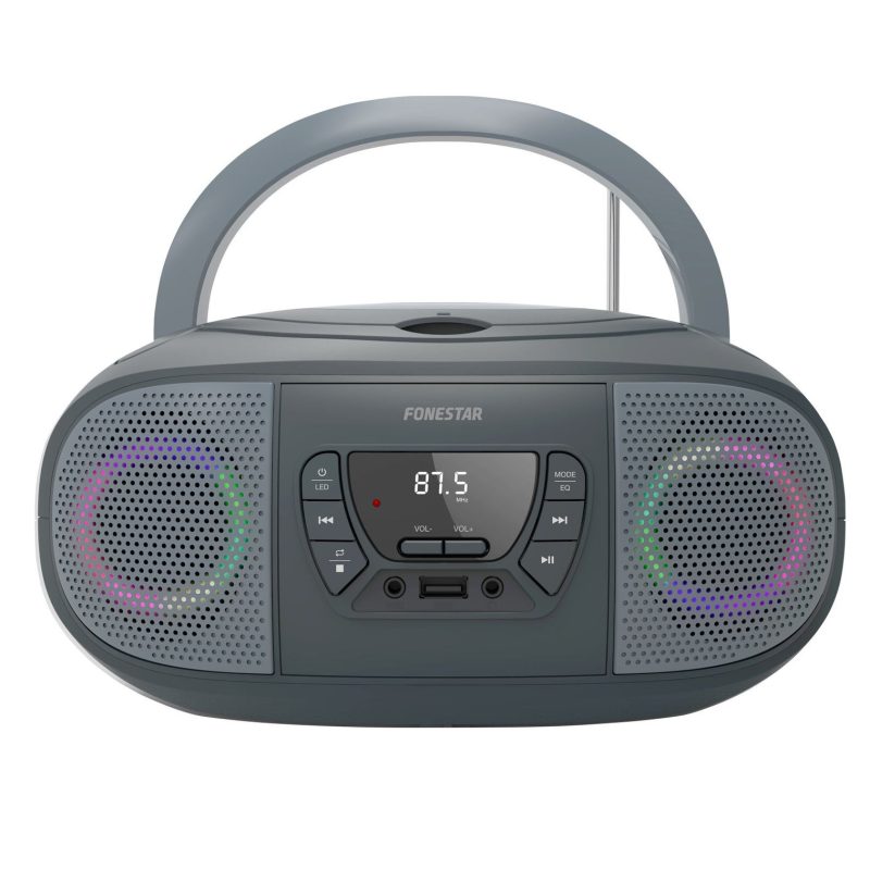 Radio CD USB GRIS FONESTAR BOOM-GO-G