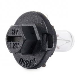 Bombilla Automovil 12V 1,2W OSRAM BX8,4D
