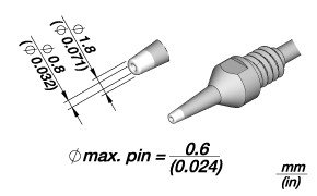 C560-002 Punta Desoldadora 1,8×0,8mm JBC