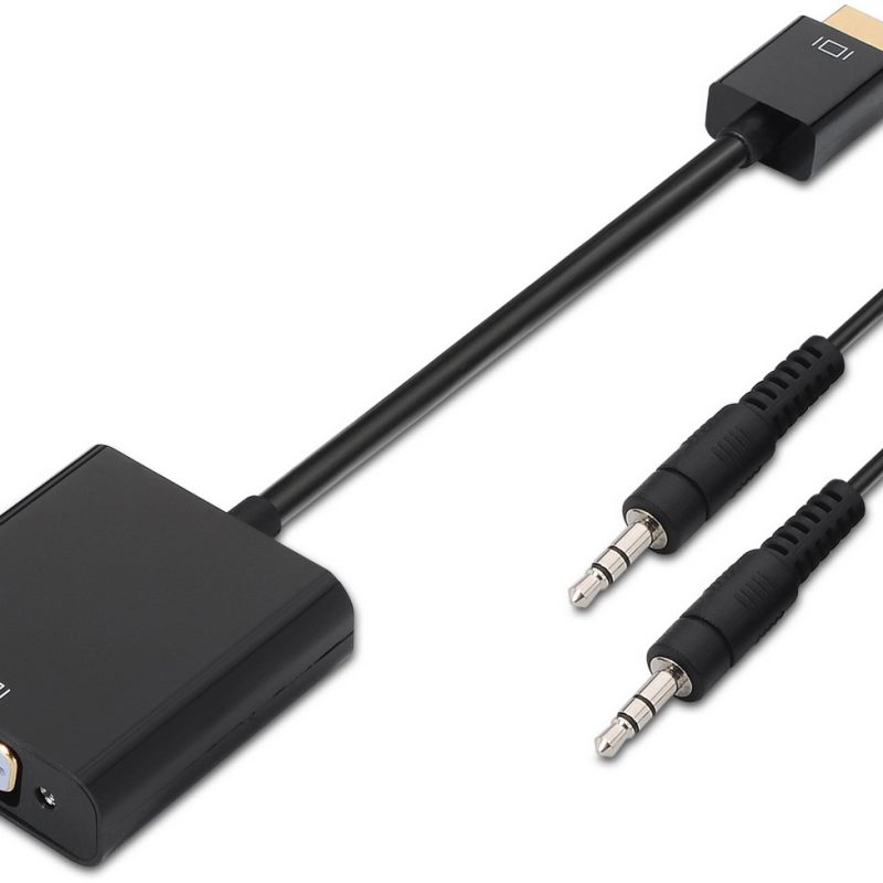 Conversor HDMI a VGA con JACK 3,5 de audio NANOCABLE